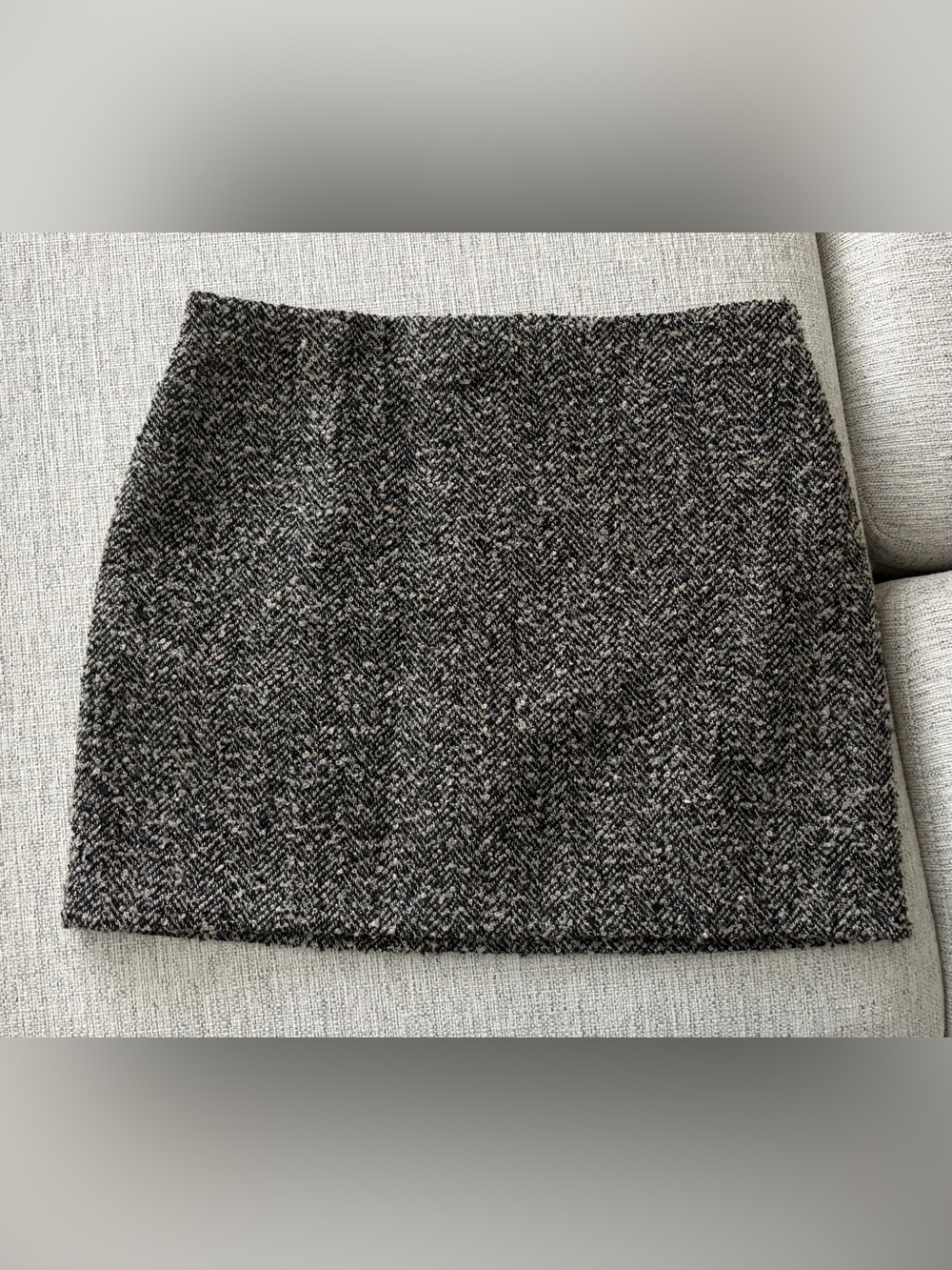 H&M Women's Pencil Skirt in Black and Gray Herringbone